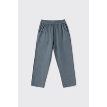 Erkek Çocuk Beli Lastikli Müslin İndigo Pantolon 5769775