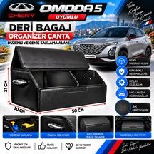Chery Omoda 5 Uyumlu Oto Bagaj Organizeri Deri Bagaj Kutu Çanta 1