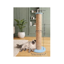 Xxl Kedi Tırmalama Direği- 85 Cm Uzunluk 13 Cm Çapında.
