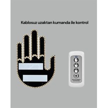 Pratik Led Arka Cam Aksesuarı - 3 Modlu Yüksek Görünürlük Çok Renkli