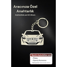 Kişiye Özel Peugeot 208 Anahtarlık Paslanmaz Çelik