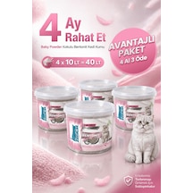 ZeniCat Premium Özel Solüsyonlu Bebek Pudralı Bentonit Kedi Kumu 4 Al 3 Öde – Düşük Toz