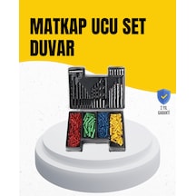 Delme Uç Seti 24 Parça Kutulu Matkap Ucu Ahşap Metal Beton İçin Çok Renkli
