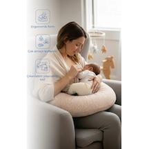 Babyjem Emzirme Ve Destek Minderi Somon Çiçek