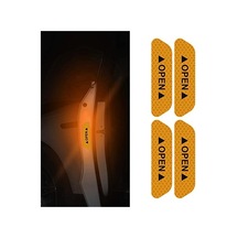 Araba Kapı Açık Uyarı Reflektörü Etiket Sticker 4& 39lü 9.5x2.5cm Sarı