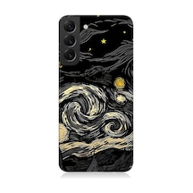 Samsung Galaxy S22 Plus Uyumlu Yıldızlı Gökyüzü Desenli Silikon Kılıf