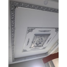 Decogold Saray Tavan Köşe Motif 27 18 Cm Gümüş