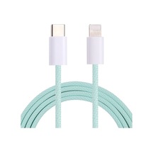 Rogfer 12w Pd Usb-c / Type-c - 8 Pin Veri Kablosu, Kablo Uzunluğu: 1m Yeşil