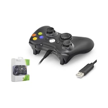 Gamepad Pc Xbox 360 Uyumlu Kablolu - Siyah Nd506b