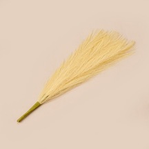 Dekoratif Tüy - Sarı - 44 Cm