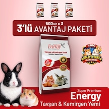 Tavşan & Kemirgen Yemi 500 G - 3 Adet