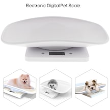 Hallow Küçük Pet Ölçeği Dijital Lcd Ekran İle Taşınabilir Terazi Beyaz