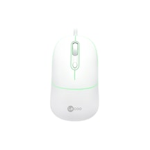 Lecoo MS110 USB Kablolu RGB 2400DPI 4 Tuşlu Sessiz Click Optik Mouse
