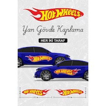Kırmızı Şerit Yan Gövde Kaplama Sticker Çift - 826755624