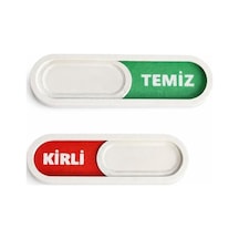 Temiz Kirli Göstergeli Manyetik Magnet - Bulaşık Makinesi Durum Göstergesi Kaydırmalı Magnet