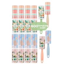 Porsima Kedi Köpek Tüy Toplayıcı 4 Adet Aparat + 20 Adet Yedek Rulo 600 Yaprak Renkli