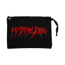 My Dying Bride Logo Siyah Clutch Astarlı Cüzdan / El Çantası Siyah
