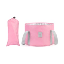 TB-0678 Taşınabilir Katlanır Kamp Çantası Su Tutucu Musluklu Pembe