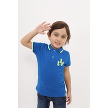Toontoy Kids Toontoy Erkek Çocuk Nakışlı Tişört Saks