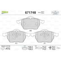 Vw Golf 4 On Fren Balatasi 1.8 1998-2005 Valeo 671748