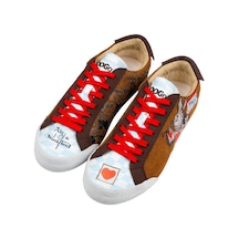 Kadın Vegan Deri Çok Renkli Sneakers - Alice İn Nowhere Tasarım