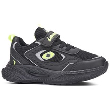 Albishoes Erkek Çocuk Yazlık Hafif Rahat Cırtlı Siyah Sneaker 001