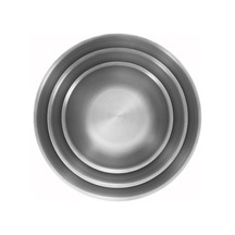 Hazırlama Kasesi Seti, 3 Parça, 18/10 Paslanmaz Çelik, Salata Kasesi, Karıştırma Kasesi, Çap: 17, 21 Ve 25 Cm Çok Renkli