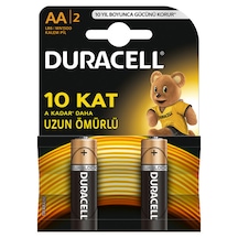 Duracell AA 1.5V Pil (2 Adet)