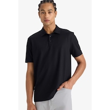 Defacto Defactofit Standart Fit Polo Yaka Sporcu Kısa Kollu Tişört E9351ax25aubk81 SIYAH