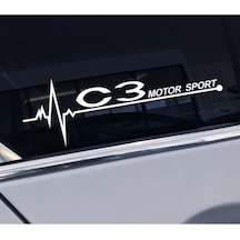 Citroen C3 İçin Uyumlu Aksesuar Yan Kapı Cam Sticker 20 7 Cm5225