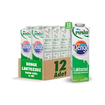 Denge Laktozsuz Süt 1 L X 12 Adet