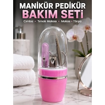 Hubrendy Tekno Pembe Tırnak Bakım Seti Cımbız Makas Tırnak Makası Ve Törpü İçeren Kit