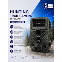 Nvg Fotokapan 24MP 1080P Full HD Gece Görüşlü 3 Sensörlü IP66 Su Geçirmez Hızlı Tetikleme 120° Geniş Algılama Açısı