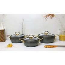 Evita Eco Gold Granit 6 Parça Mini Güveç Set