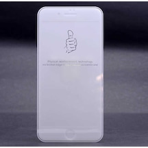 İphone 6 Uyumlu 5d Temperli Cam Ekran Koruyucu - Beyaz - T4458