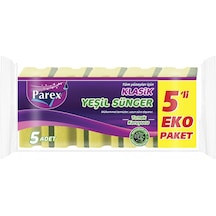 Klasik Yeşil Sünger Oluklu 5'li 24 Paket 1 Koli
