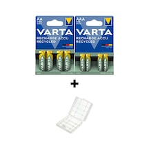 Varta 2100 mAh AA Pil 4'lü+Varta 800 mAh AAA Pil+Pil Kutusu