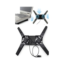 2 Fanlı Notebook Soğutucu Portatif Katlanabilir Laptop Soğutucu Fan Usbli Stand Biisayar Fanı