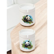 Panda Teması 2'li Küllük - Küllükler Modelleri, Kül Tablası, Kokusuz Küllük, Kül Tablaları
