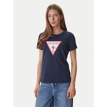 Guess Original Slim Fit Kadın T-shirt W1yı1bı3z14 Lacivert Guess Original Slim Fit Kadın T-shirt W1yı1bı3z14 Lacivert