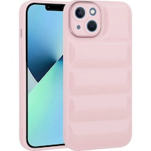 Apple Uyumlu iPhone 14 Plus Kamera Korumalı Parlak Aihttg'li Tchs Galya Kılıf-pembe Pembe