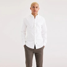 Dockers Oxford Slim Fit Erkek Gömlek A881600000 Beyaz