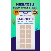 30 Çift 60 Adet Mıknatıslı Burun Bandı Yedek Bant - Refill Pake