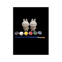 Labubu Bebek Boyama Seti Taş Tozu 2 Li 8x5 Cm