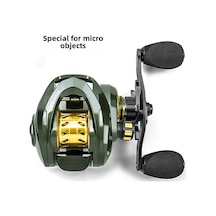 Reedark Takumı-s Metalik Uzak Atışlı Mikro Yemli Mucize Makinesi - Sol El 7.2:1 Siyah Yeşil, Patlamayı Önleyen Balık Makinesi, Toptan Alım Seçeneği