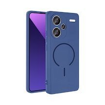 Xiaomi Redmi Note 13 Pro Plus 5g Kılıf Magsafe Destekli Kamera Korumalı Yumuşak Silikon Pazarplus Lacivert