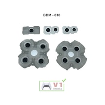 Ps5 İç Lastik Seti V1 Uyumlu Bdm-010 Silikon İletken Ps5 Yedek Parça Kol Tamiri Siyah