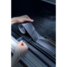 3d Karbon Fiber Görünümlü Araç İçi/dışı Kapı Eşiği Koruma Bandı - Kendinden Yapışkanlı Çizik Önleyici 5cm X 5 Mt