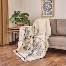 Soft Kokina Runner - Beyaz - 45x140 Cm Renkli