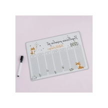 Motivasyonel Magnet Planlayıcı Açık Gri